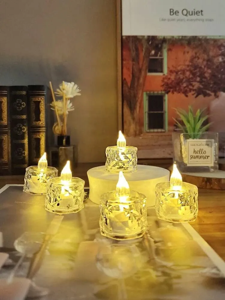 Acrylic Led Tea Light Candle for Decoration