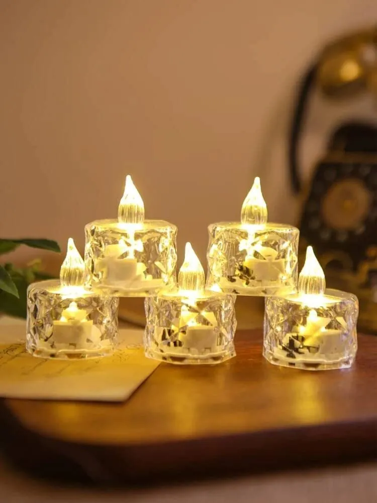 Acrylic Led Tea Light Candle for Decoration