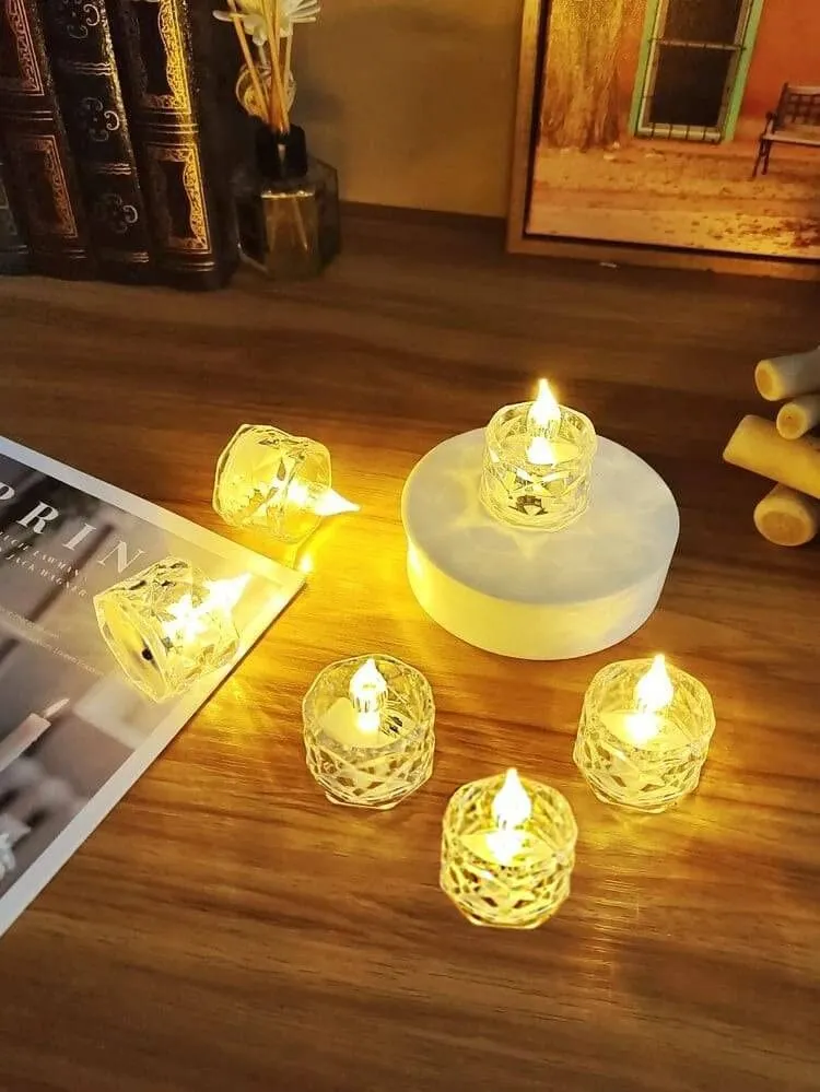 Acrylic Led Tea Light Candle for Decoration