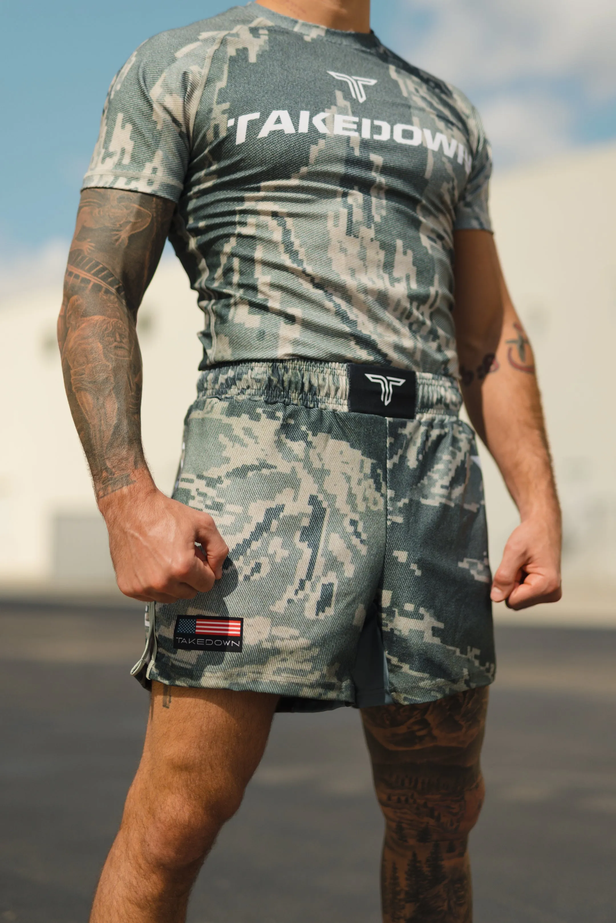 Air Camo Fight Shorts (5"&7“ Inseam)