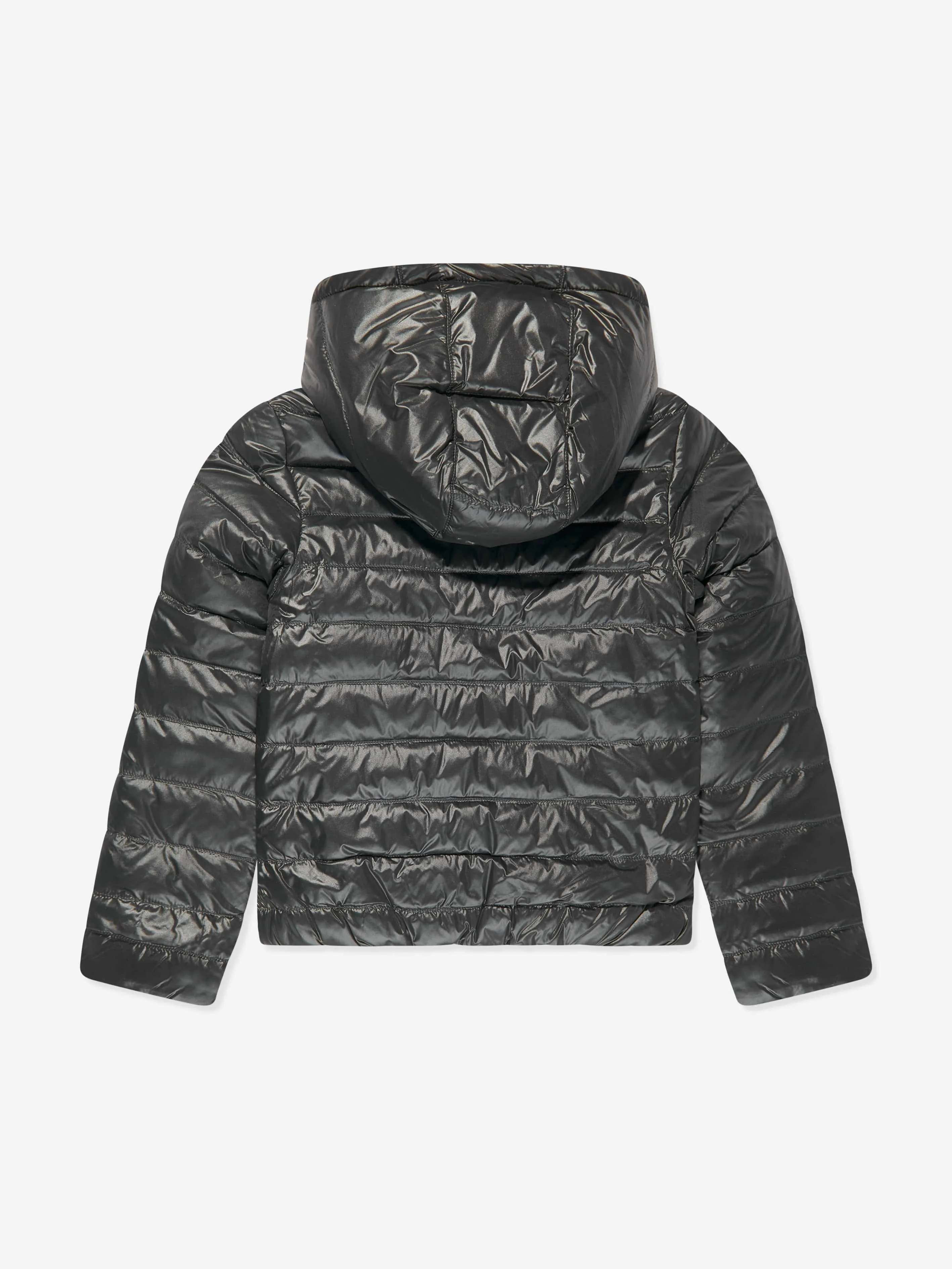 BOSS Boys Reversible Puffer Jacket in Black