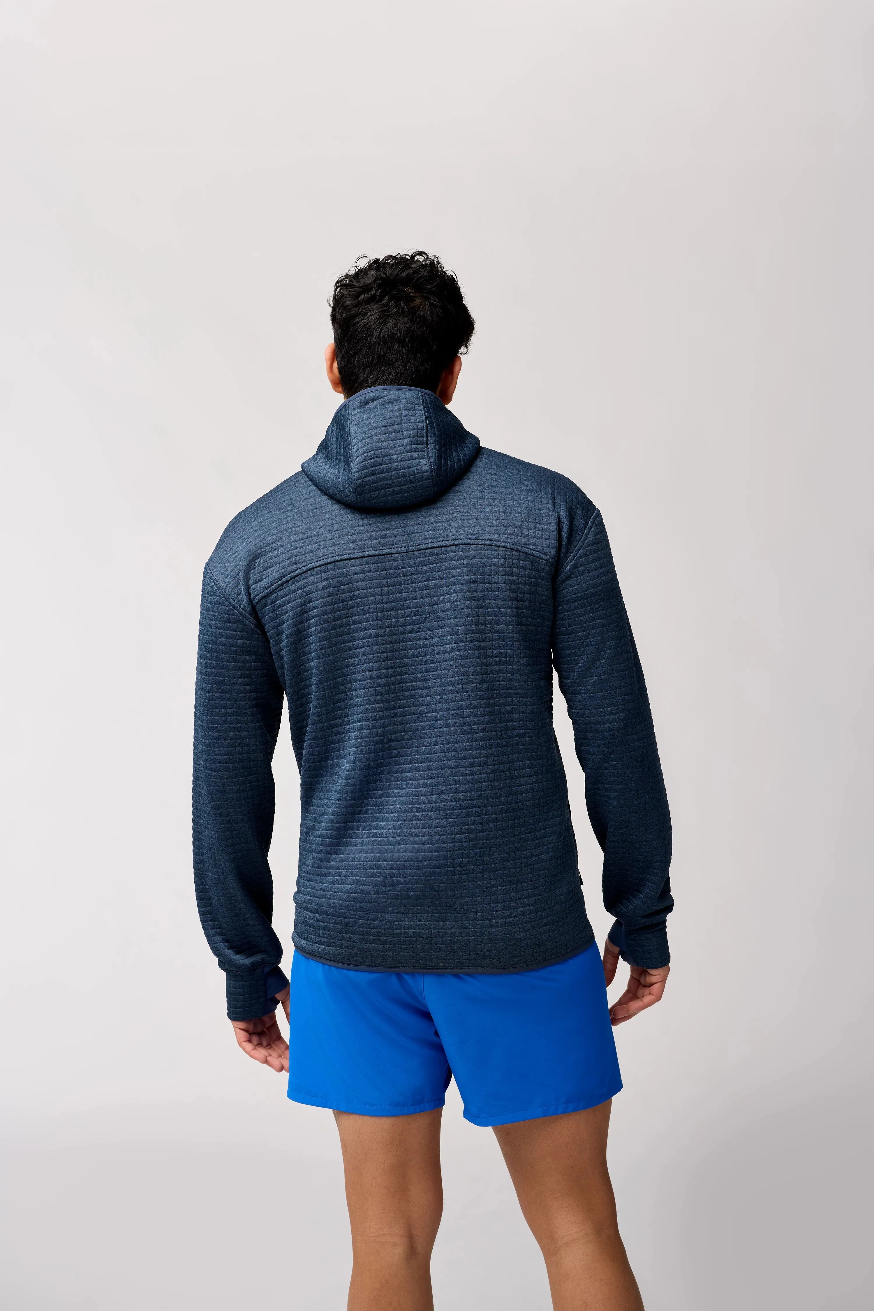 Brooks | Active Midweight Hoodie | Men's | Heather Blue Slate