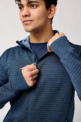 Brooks | Active Midweight Hoodie | Men's | Heather Blue Slate