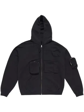 Cargo-Pockets "Black" Hoodie