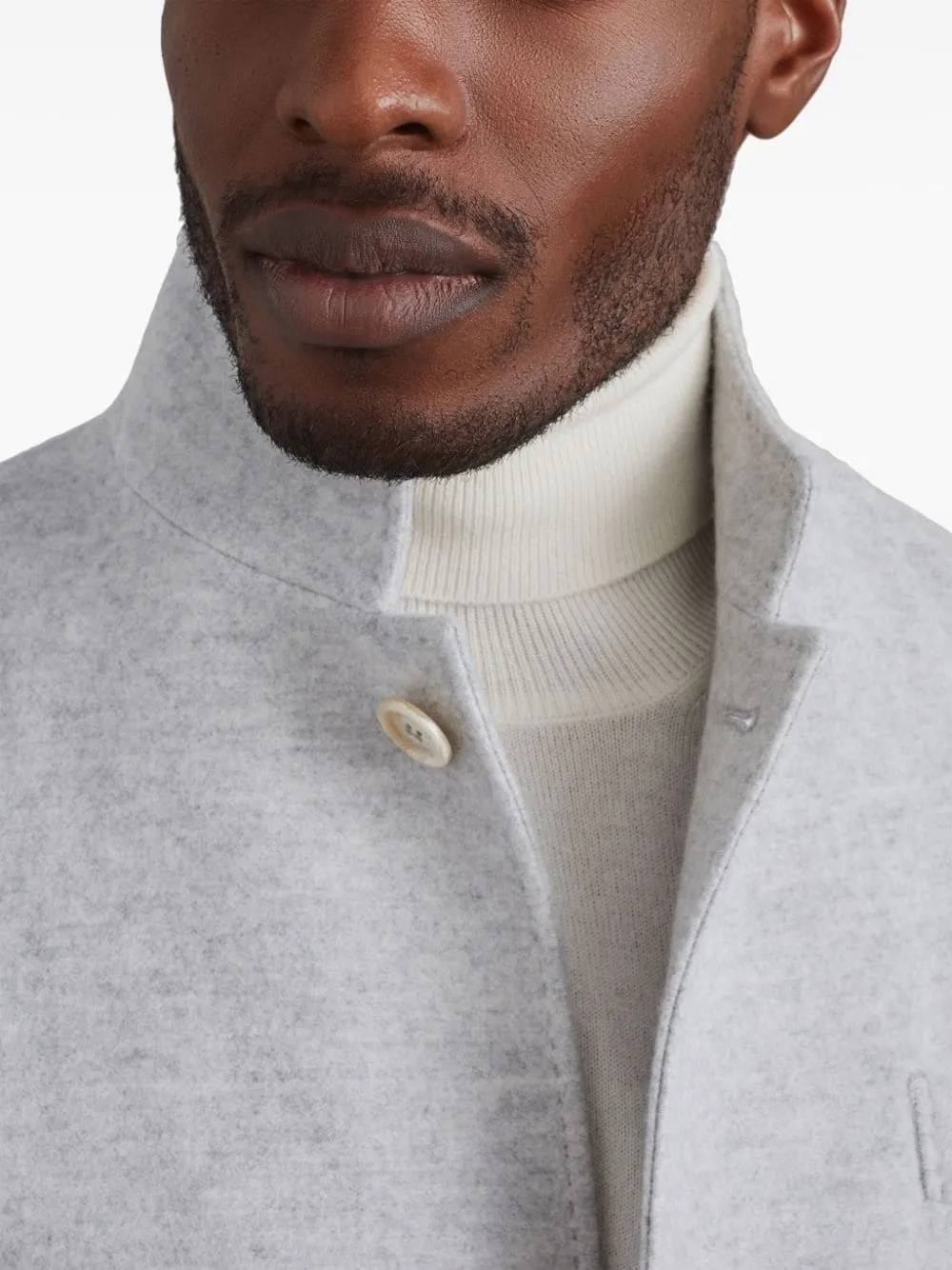 Cashmere Single-Breasted Coat