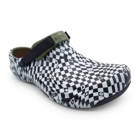 Crocs Unisex 207110-066 Bistro Pro LiteRide Graphic Clog Black White