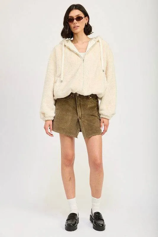 Emory Park Fuzzy Hooded Jacket