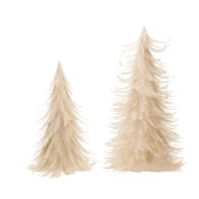 Feather Trees, Cream Color, Large