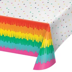 Fiesta Fun Plastic Plastic Tablecover 54inx102in