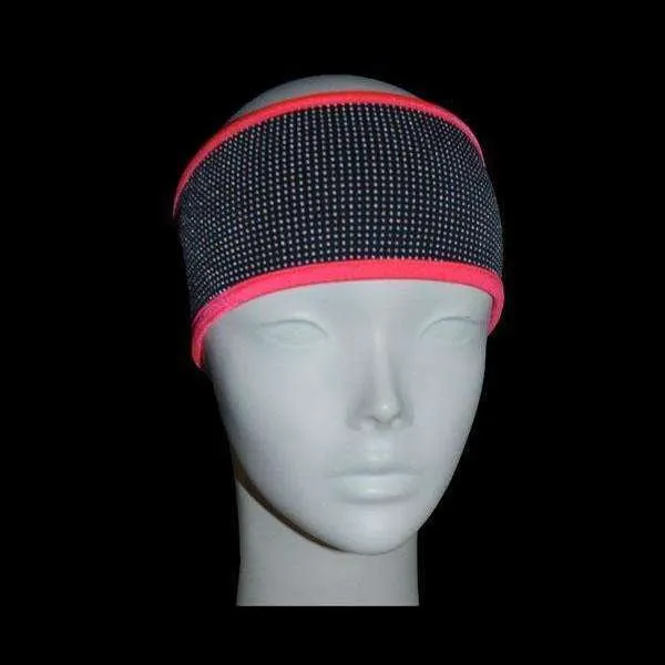 FINAL SALE: Kids Reflective PonyBand Headband in Black/Pink