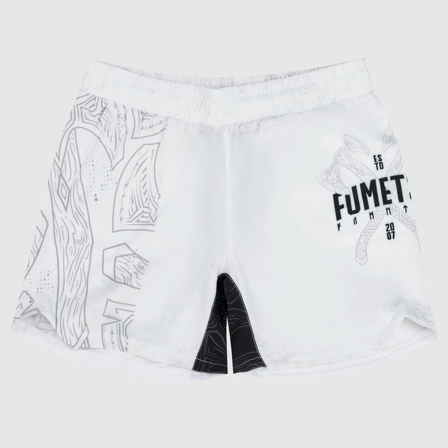 Fumetsu Berserker V-Lite Fight Shorts White/Black