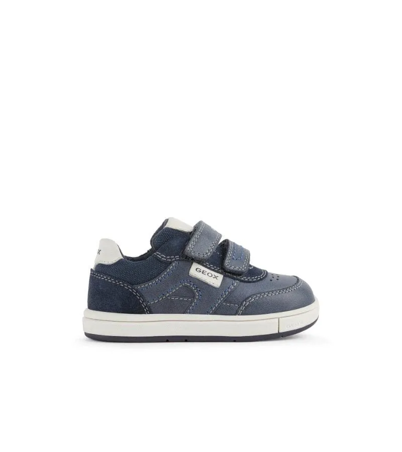 Geox Infant Boys Navy Trottola Leather Shoe B2543A