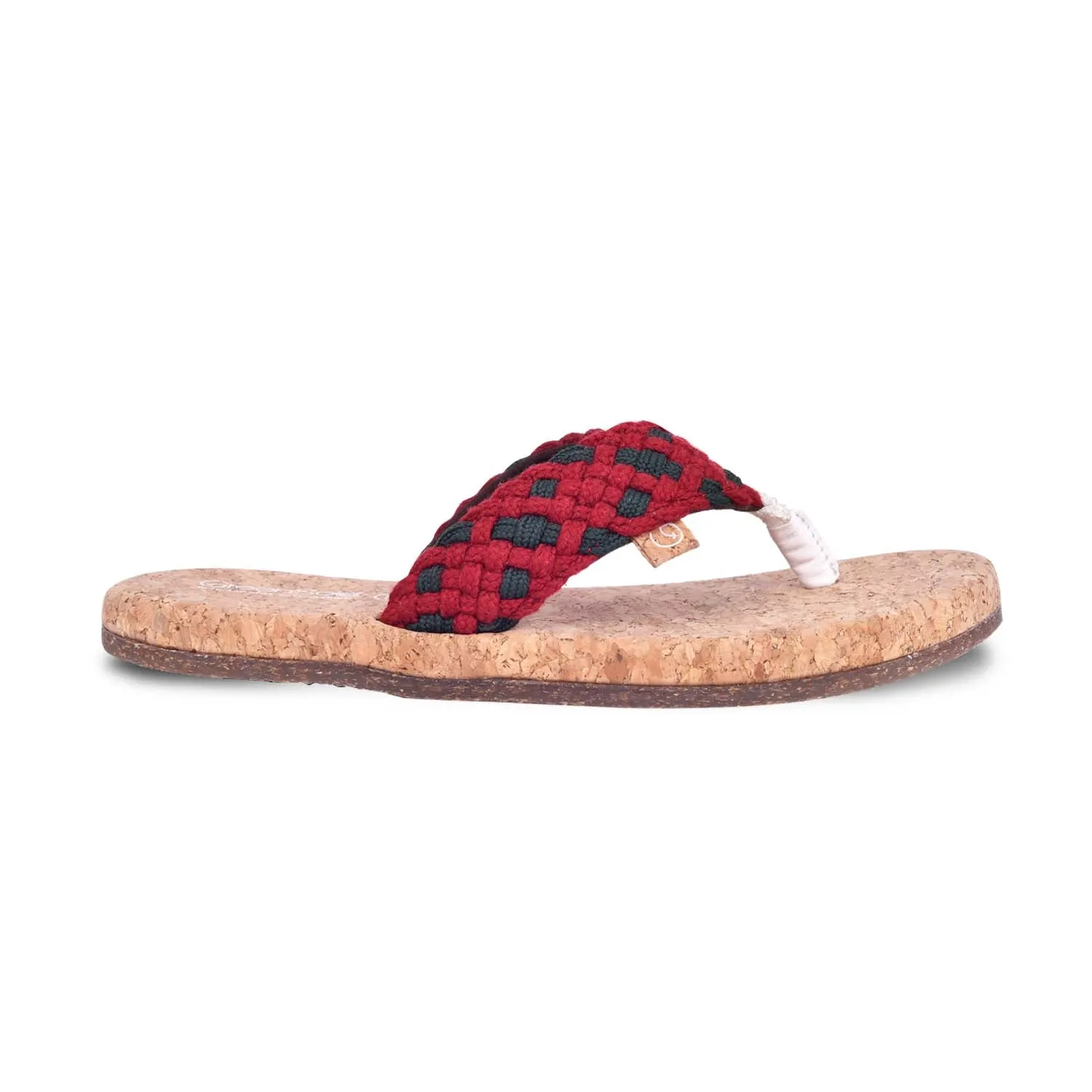 GREENSOLE  ALFA SCARLET WOMEN'S SLIPPERS - RED