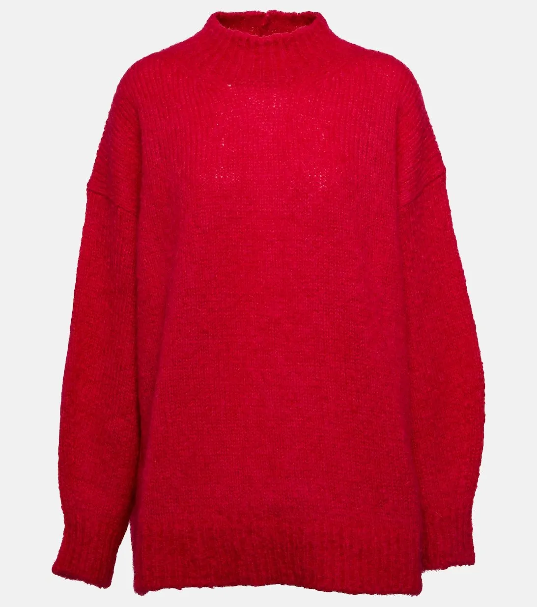 Idol sweater with mohair blend collar ISABEL MARANT, pink