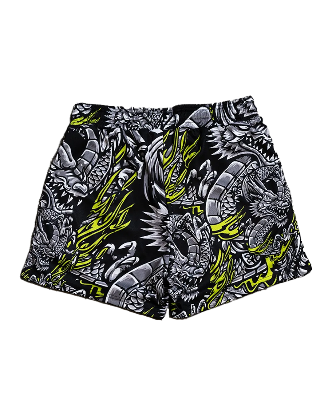 Iron Dragon Mesh Training Short (5" Inseam) - Black Acid