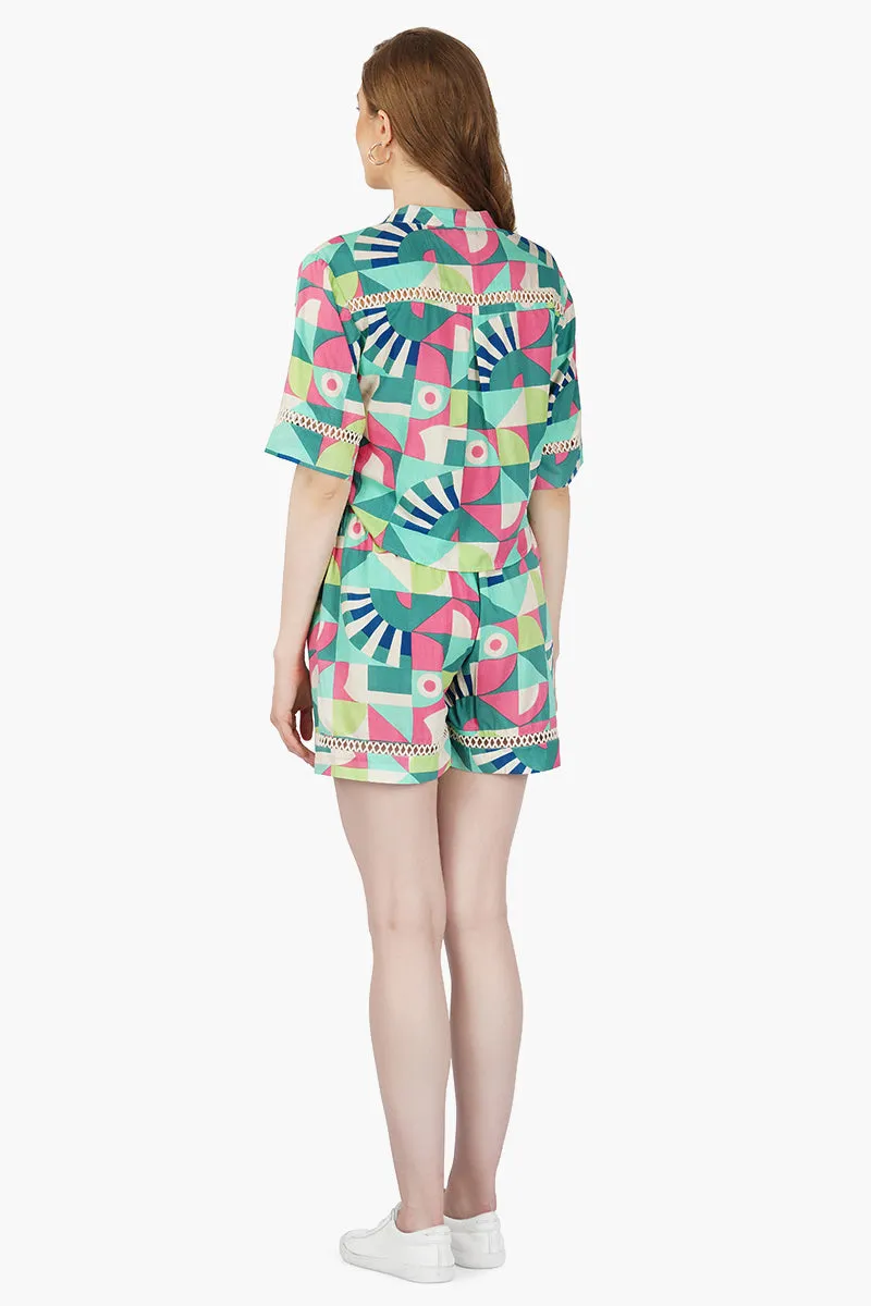 Jack Toucan Printed Cropped Top