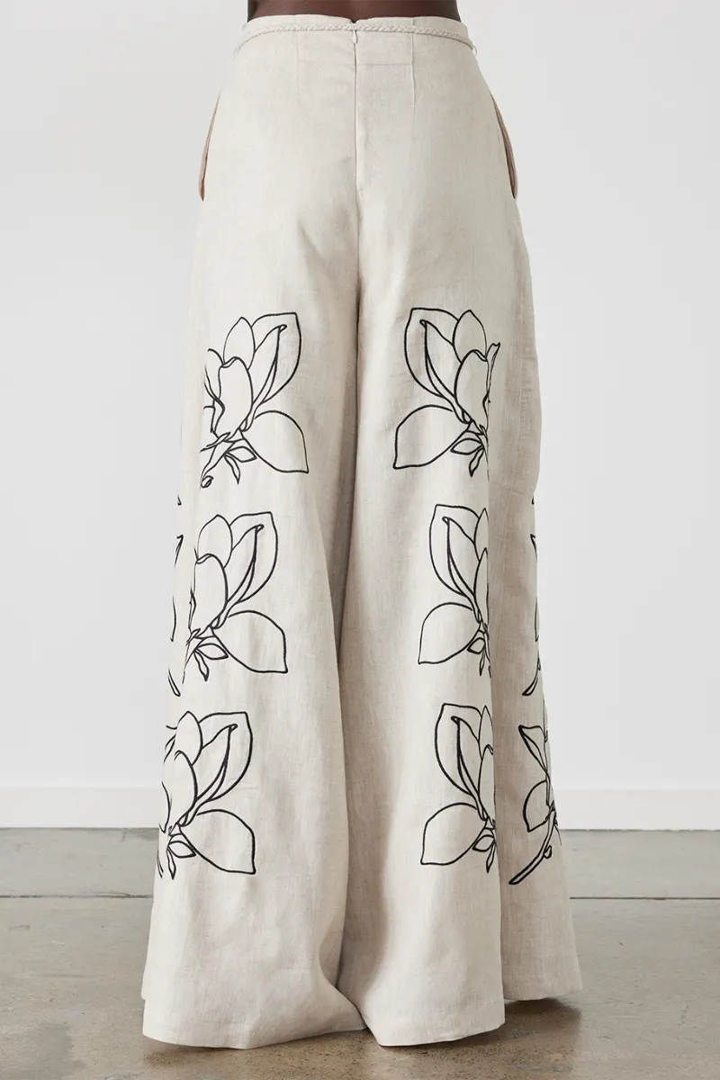 Jasmin Ballonmouw Bloemen Broek Set