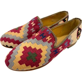 Leather Sole Kilim Slippers