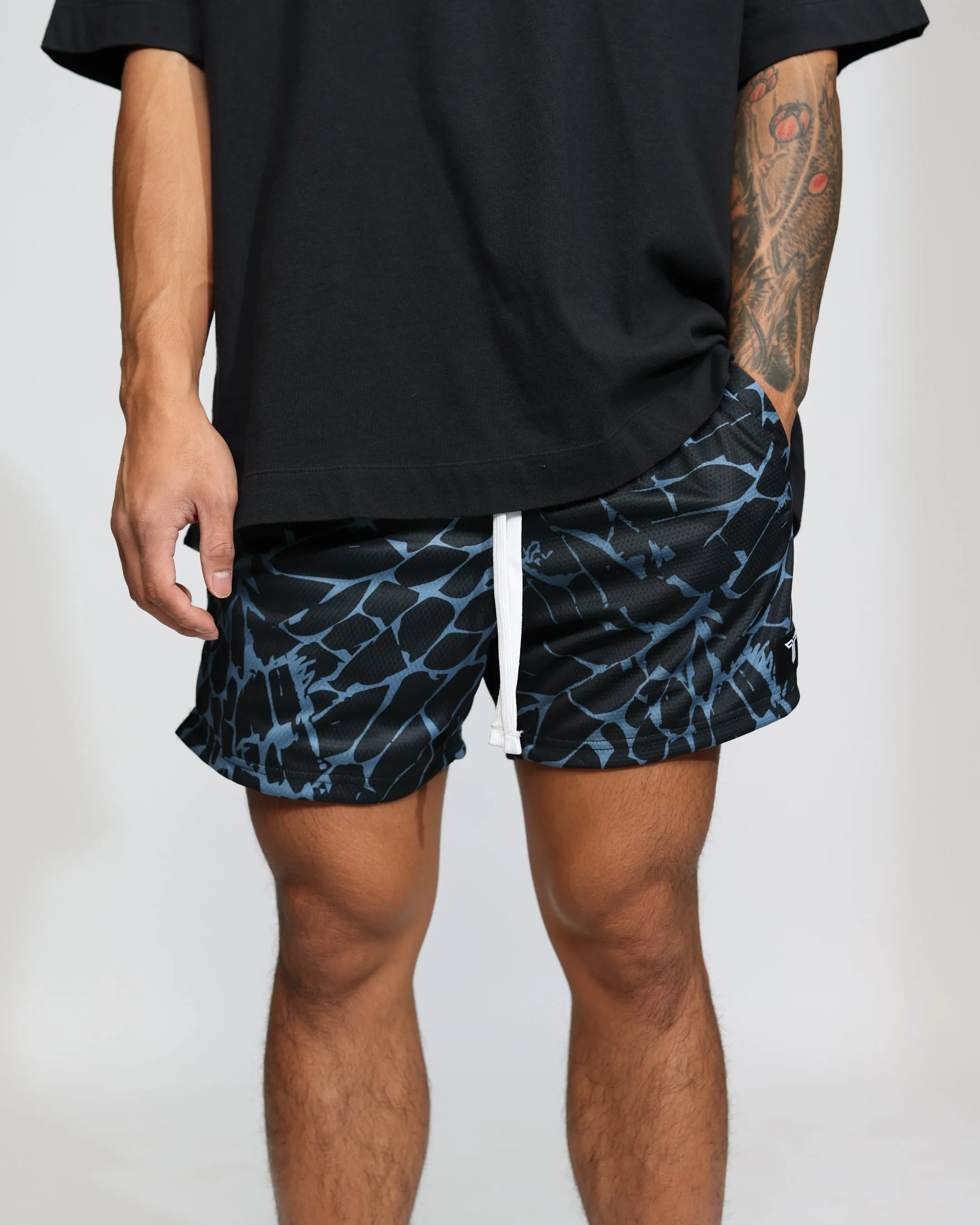 Magma Mesh Training Short (5" Inseam) - Blue Steel