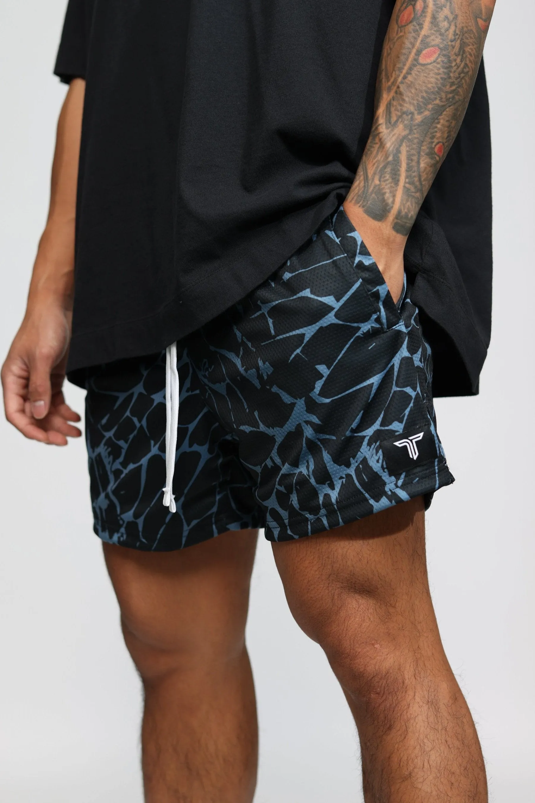 Magma Mesh Training Short (5" Inseam) - Blue Steel