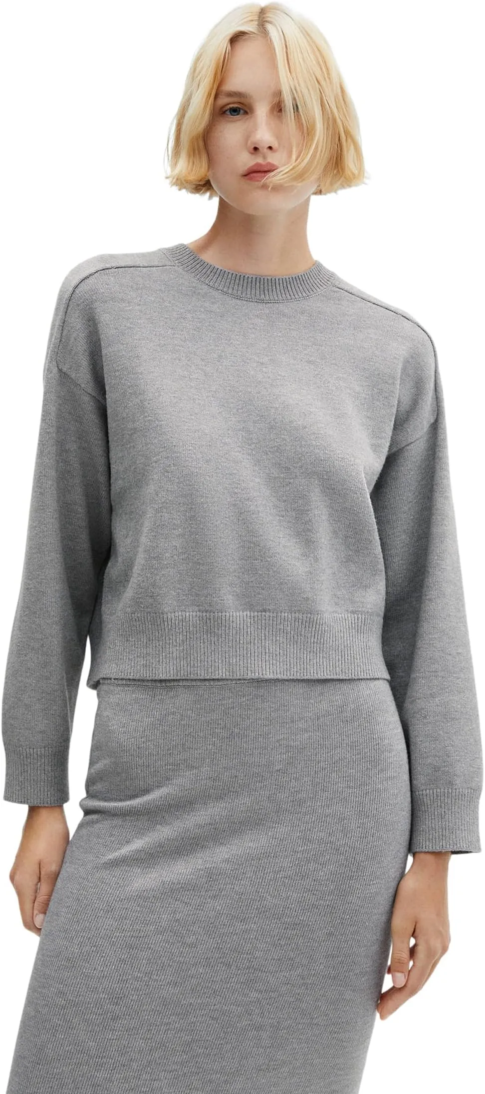 MANGO Gizmo Sweater, Mid Gray Vigore