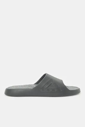 Men Black Moulded Comfort Slide