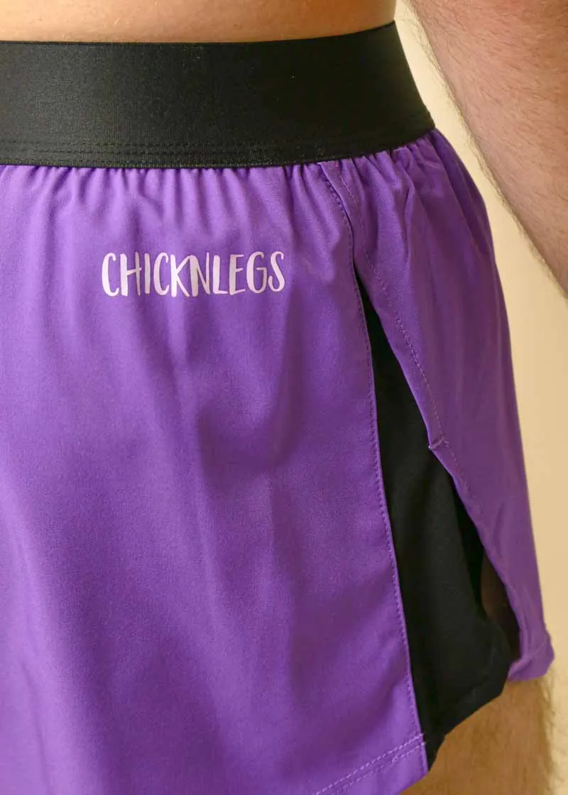 Men's Purple 2" Split Shorts