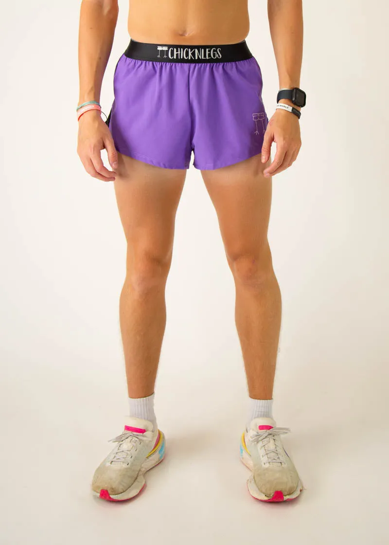 Men's Purple 2" Split Shorts