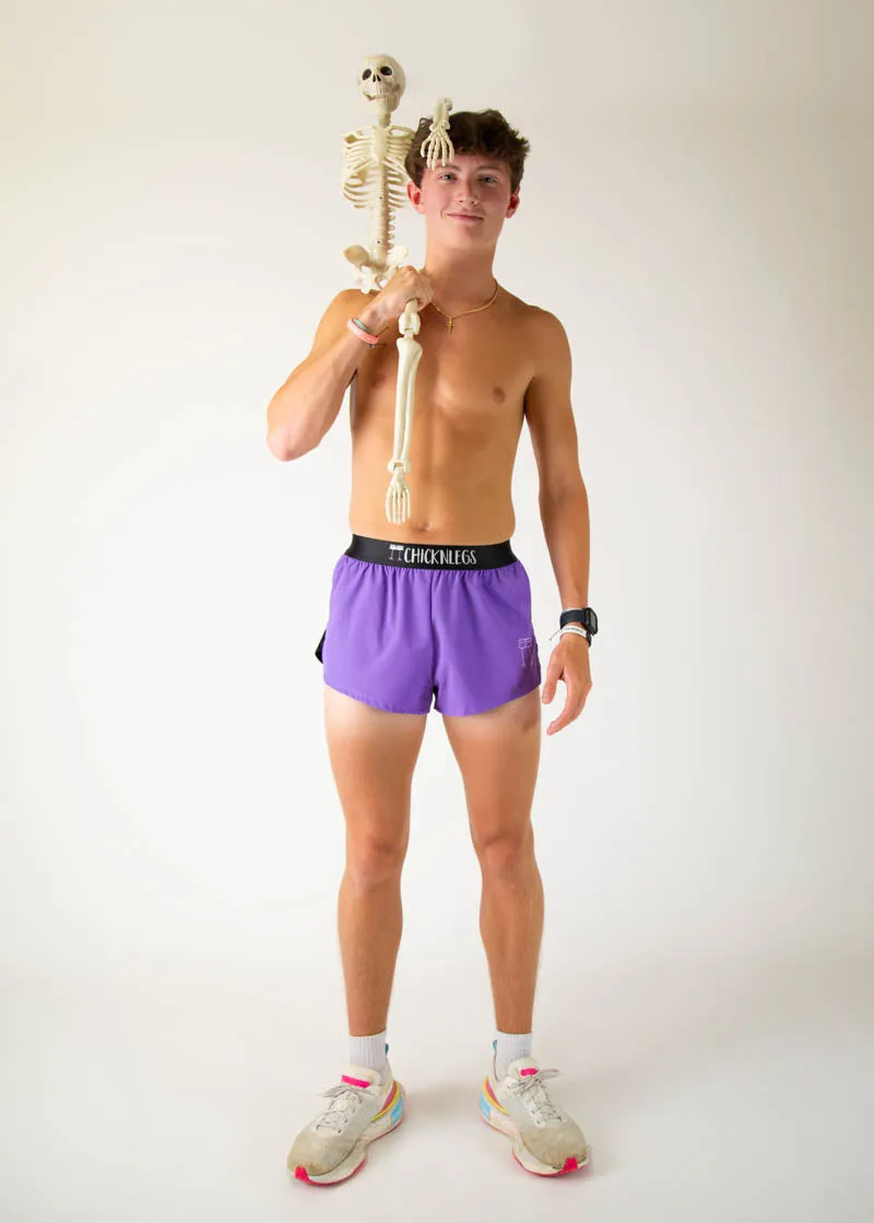 Men's Purple 2" Split Shorts