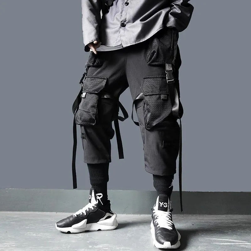 Mesh Pocket Strap Cargos