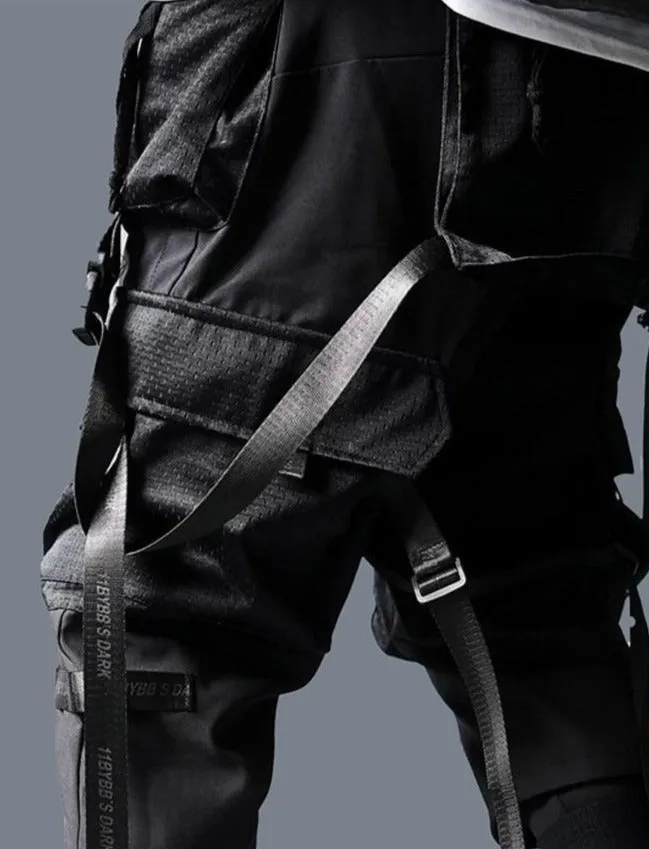 Mesh Pocket Strap Cargos