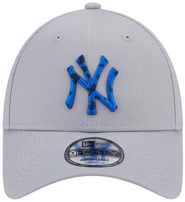 New Era Accessories Seasonal Infill 9Forty NY Yankees Grey Blue Azure Navy