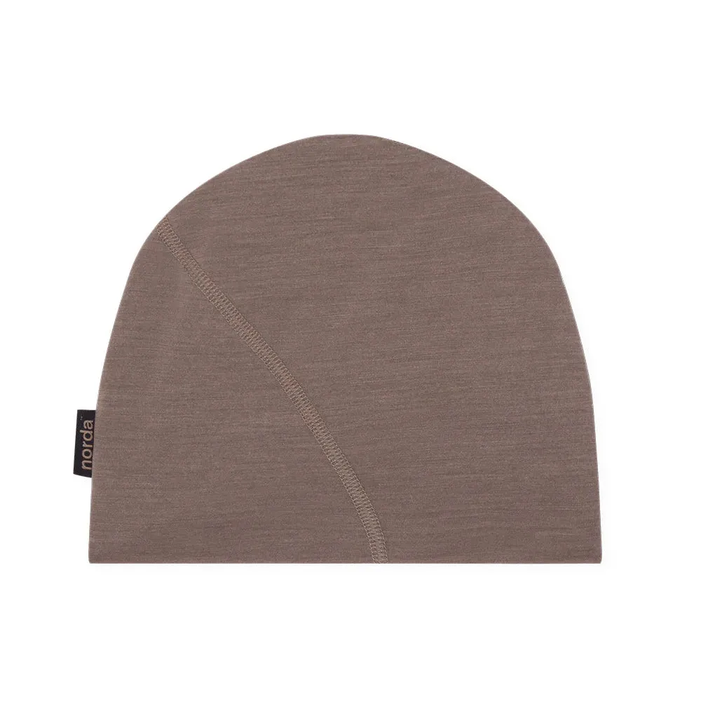 Norda x Soar Merino Silk Beanie Deep Taupe