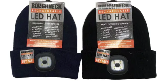 Roughneck LED Light Hat - 6 Pieces Per Retail Ready Display 25395