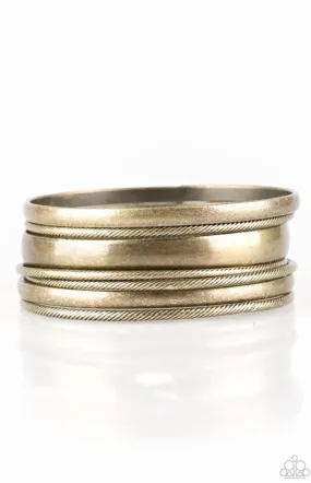 Sahara Shimmer Brass Bracelet - Paparazzi Accessories