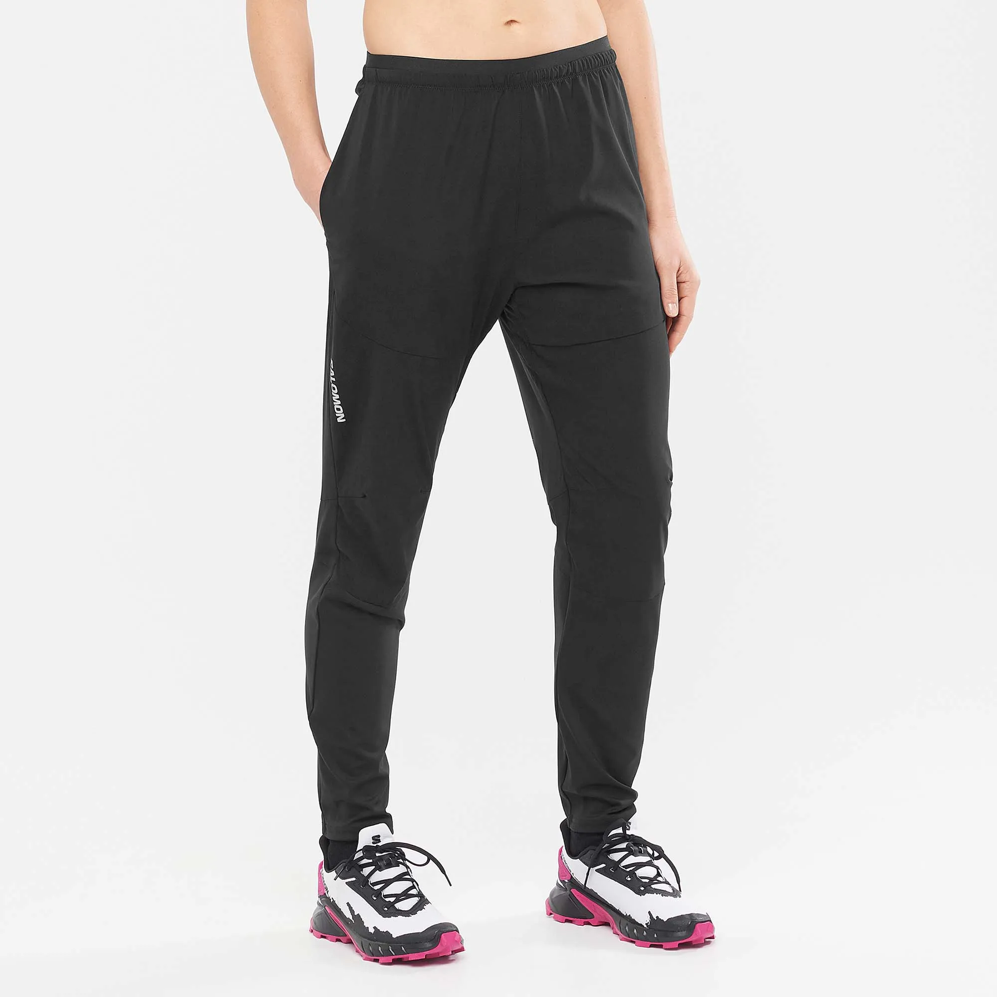 Salomon | Unisex Cross Run Pant - Deep Black