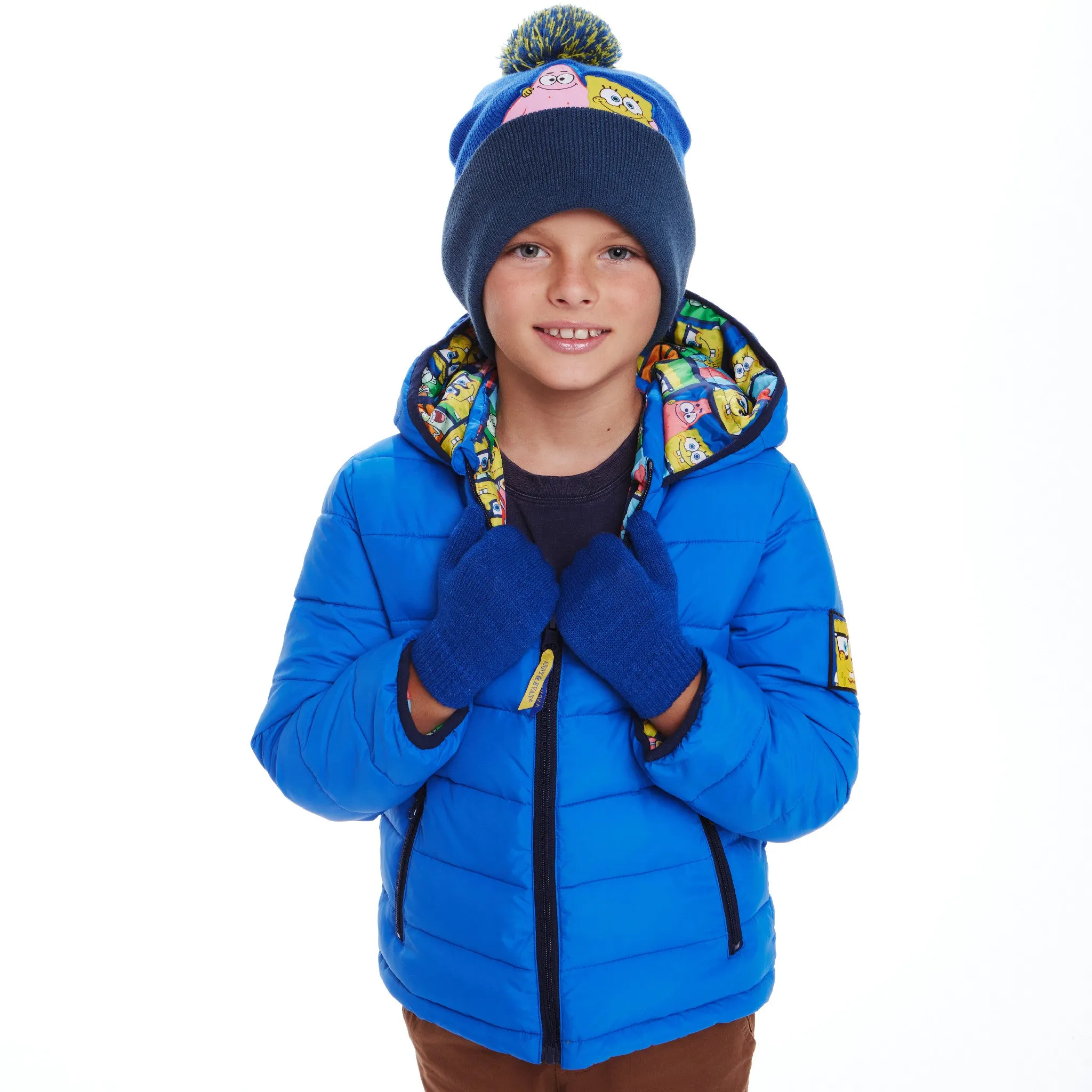 SpongeBob SquarePants™ x Andy & Evan® | Kids (2-7) Reversible Puffer Jacket