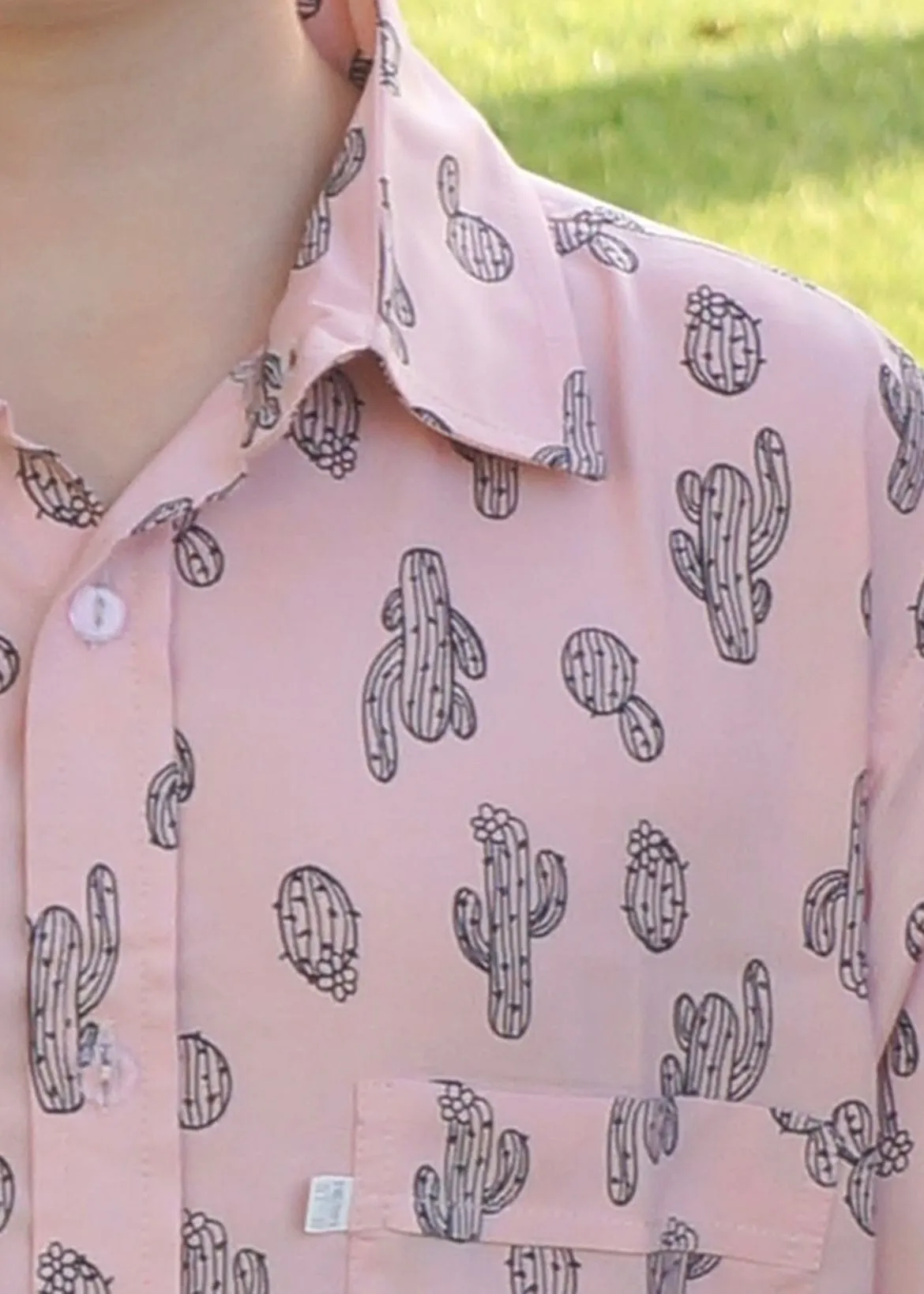 The Men’s Casual Shirt - Pink Cactus