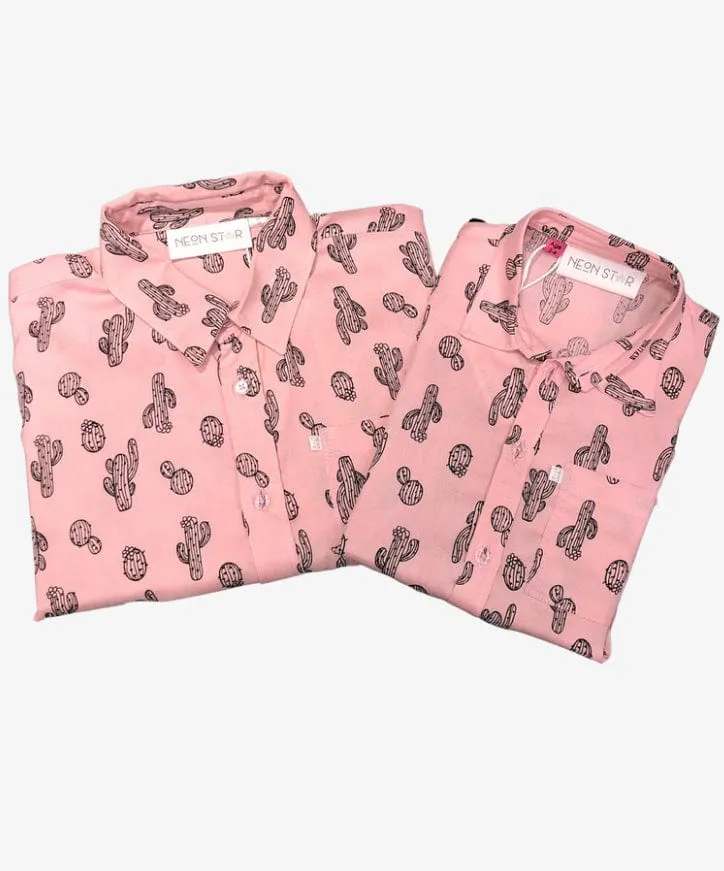 The Men’s Casual Shirt - Pink Cactus