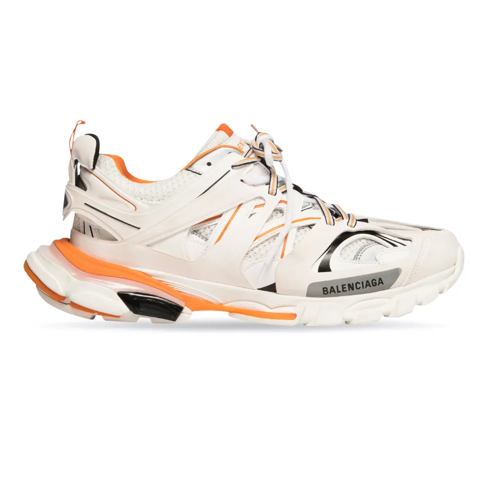 Track Sneaker - White/Orange