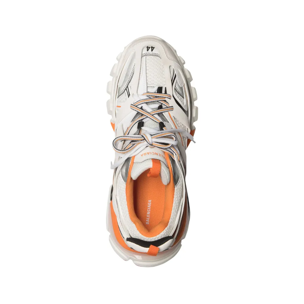 Track Sneaker - White/Orange