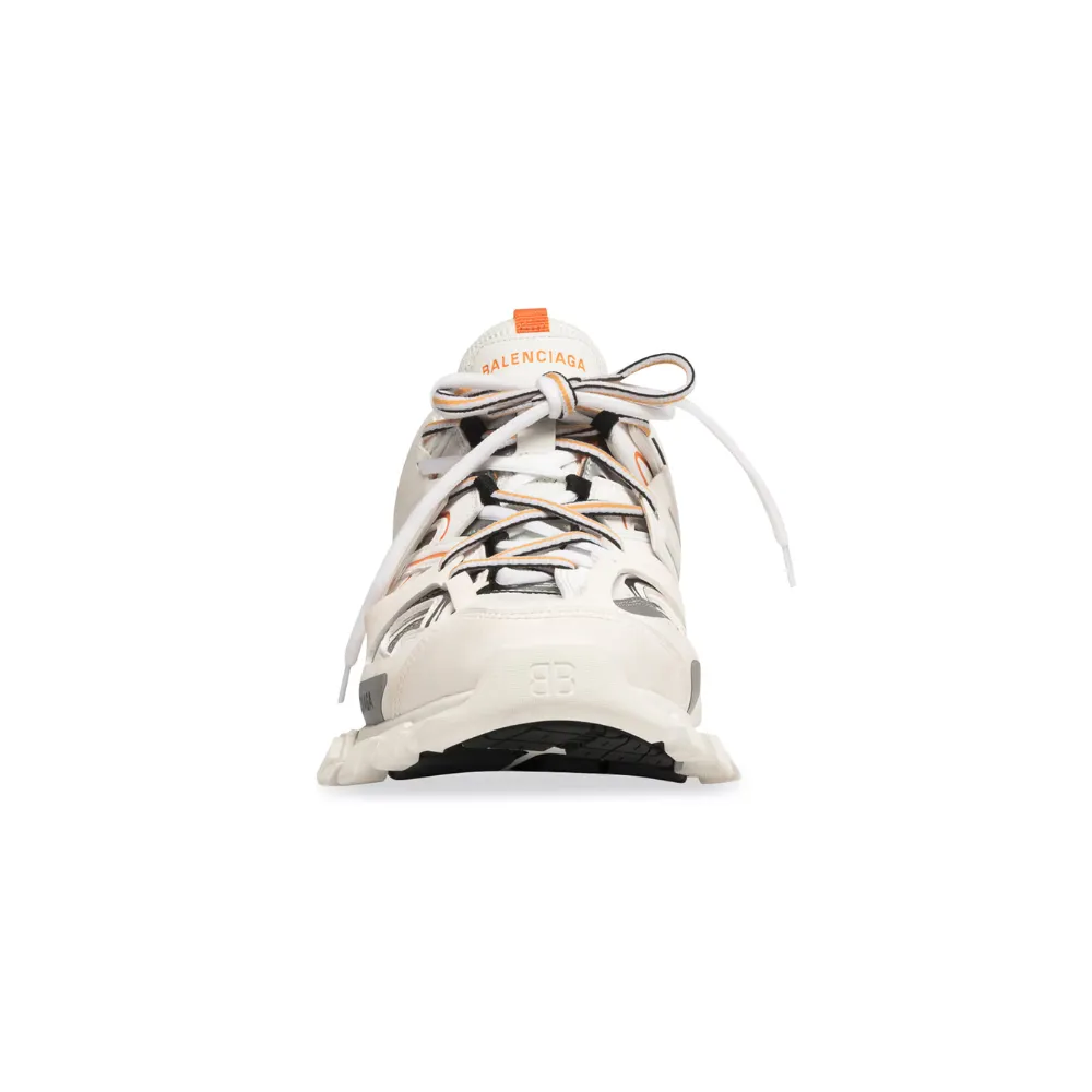 Track Sneaker - White/Orange