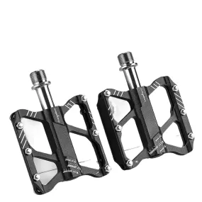 Ultralight Aluminum Alloy Bicycle Pedals 3 Bearings Bike Pedals AntiSlip Waterproof Flat Wide Bike Pedals Cycling Accessories