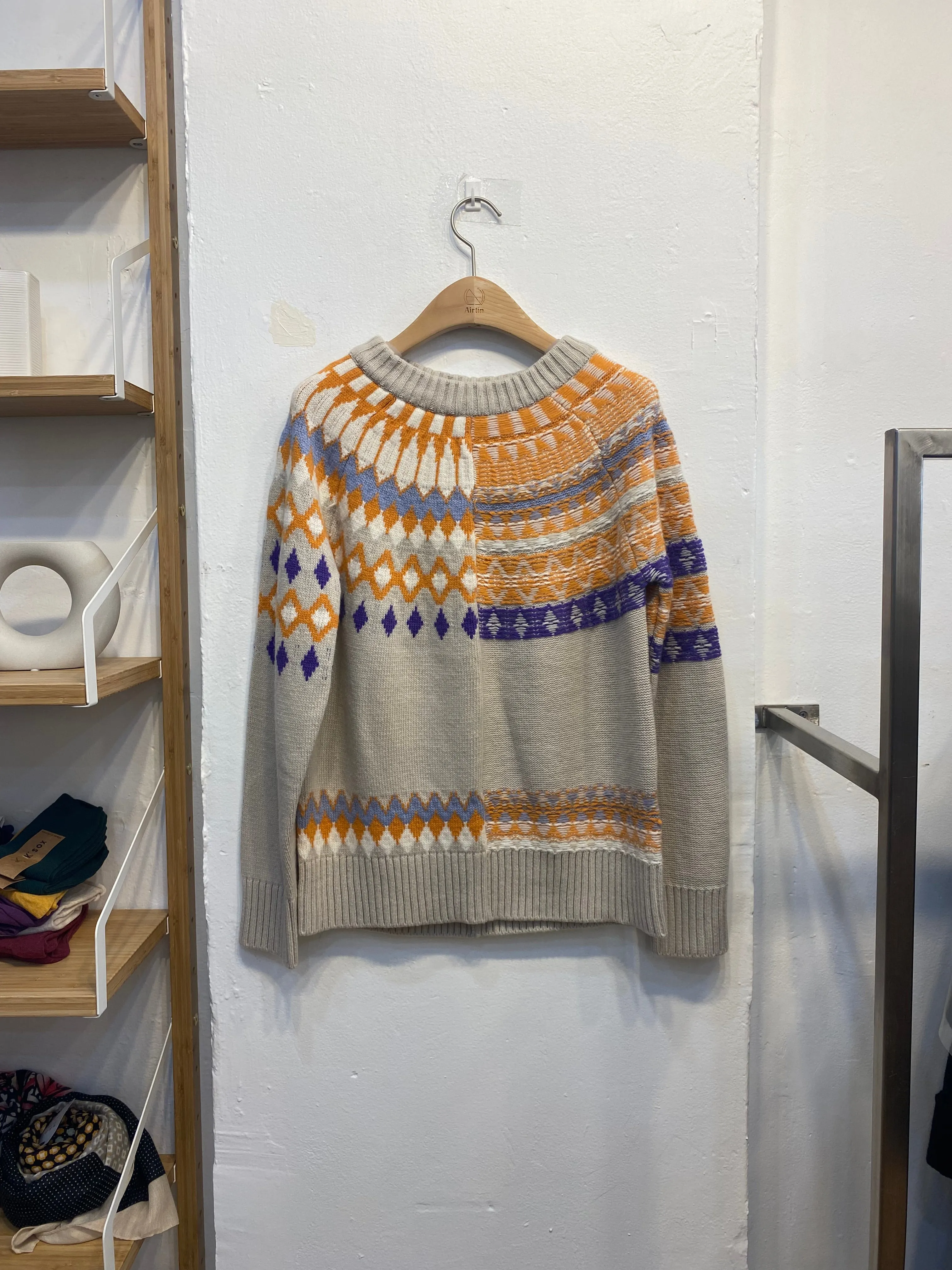 Unique pattern knit sweaters