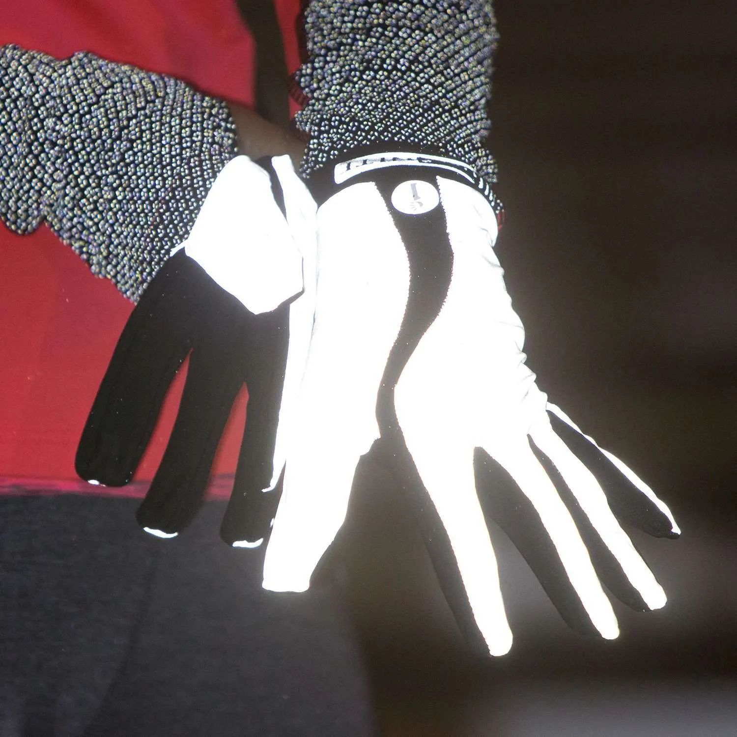 Unisex All Over Reflective Glow Glove