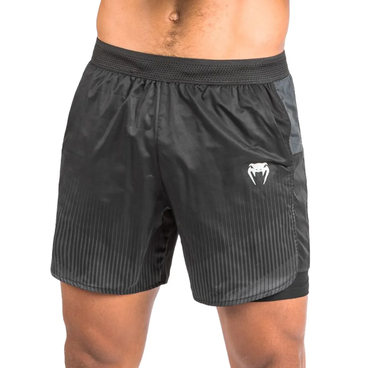 Venum Biomecha 2-In-1 Training Shorts Black/Grey