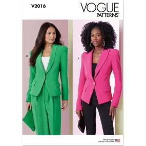 Vogue Pattern V2016 Misses' Jackets