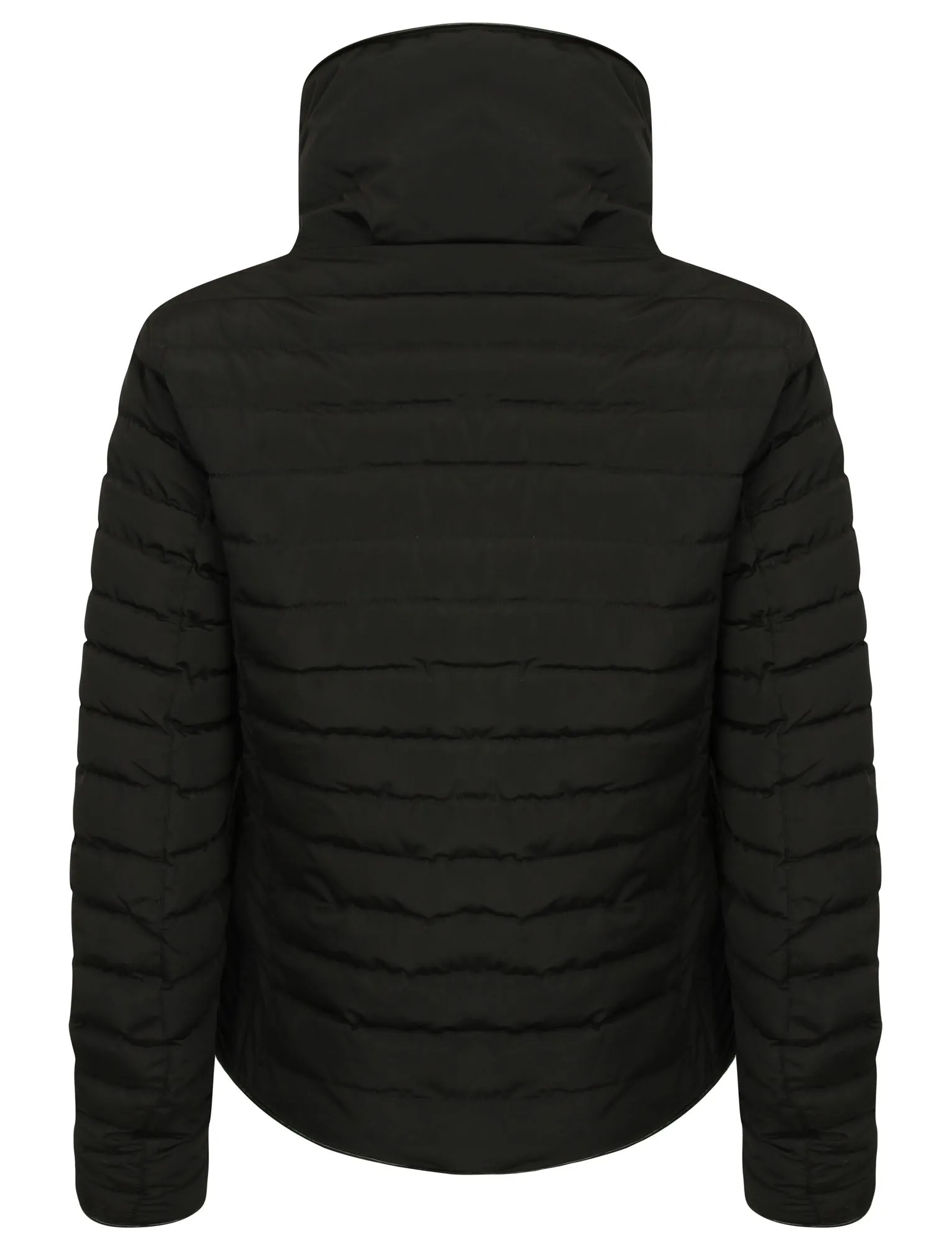 Zelda Funnel Neck Quilted Jacket in Black - Tokyo Laundry